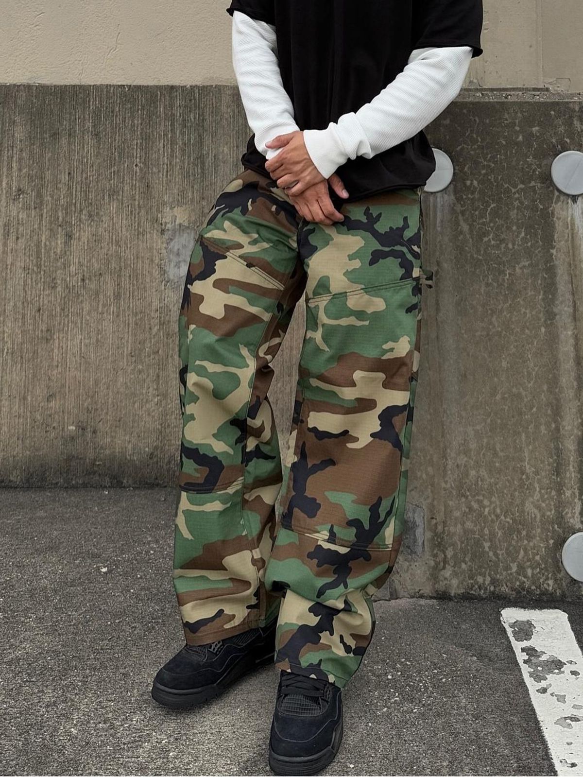 Men's Camouflage Cargo Pants Military Tactical Work Durable Comfortable Outdoor Activities Multiple Pockets_mkmklike.com