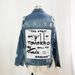 Women's Clothing Vintage Distressed Denim Jacket For Men & Women – Classic Blue Washed Cotton Blend With Comfort Fit (S/M/L)_mkmklike.com