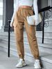 Women's Clothing New Women's Multi color Casual Overalls Multi pocket Skinny Pants Women_mkmklike.com
