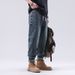Summer New Heavy Industry Jeans Men's Thin Loose Large Size Jeans Men's Retro American Jeans Men's Fat_mkmklike.com
