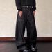 Streetwear Cargo Jeans – Oversized Denim Pants With Multi-Pockets (Straight Cut, Black) – Unisex Workwear Style_mkmklike.com