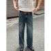 Nordmann American Style Vibe Jeans Men Straight Loose New Casual Trendy Brand Retro High Street Cool Long Pants_mkmklike.com