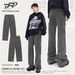 Men's Clothing New High Street Loose Straight Tube Unisex Wide Leg Casual Retro Old Straight Tube_mkmklike.com