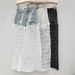 Women's Black High Waist Wide Leg Jeans Summer Lace Embroidery Hollow Out Fashion Loose Straight Denim Pants_mkmklike.com