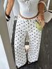 Women's Low Waisted Wide Leg Jeans Cross Border L1048 Floor Length Loose Fit Versatile Polka Dot Straight Leg Casual Pants_mkmklike.com