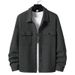 2025 New Hot-Selling Spring And Autumn Men's Casual Jacquard Small Check Loose Jacket Shirt_mkmklike.com