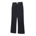 Men's High Waist Straight Leg Jeans 15 Oz Raw Selvedge Denim Unwashed Stiff Black Vintage Break-In Look_mkmklike.com