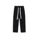 Men's Clothing Men's Retro Trendy Wide Leg Floor Length Jeans Hip Hop Loose Straight Leg Trousers Style Versatile Clothing_mkmklike.com