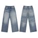 LKTM Men's Retro 3D Whiskered A Line Jeans, Trendy Unisex Loose Straight Leg Wide Leg Pants_mkmklike.com