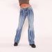 2025 Fashion Straight Stretch Women's Jeans Washed Tassel New Tang In Stock Denim Pants Autumn_mkmklike.com
