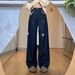 2025 New Lace Patchwork Waist Design Straight-Leg Jeans Women, Loose Fit, Slimming Wide-Leg Pants For Petite Women_mkmklike.com