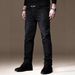 Men's Stretch Skinny Jeans Multi Layered Design Slim Fit Black Trousers Suitable For All Seasons_mkmklike.com