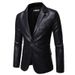2024 Spring/autumn new PU leather for men's Korean casual youth fashion handsome jacket top_mkmklike.com