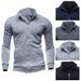 Men's Clothing wsih men's retro sweatshirt sports cardigan fleece zipper jacket_mkmklike.com