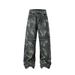 Men's Clothing High Street Distressed Jeans For Men And Women Dyed Personalized Design Cool Deconstruction Trendy Retro Straight Trousers_mkmklike.com