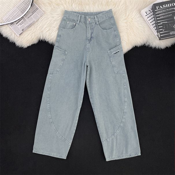 Men's Clothing Jeans For Men And Women High Street Loose Mopping Wide Leg Trousers_mkmklike.com