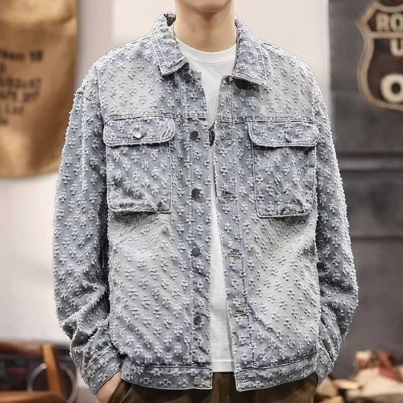 Men's Clothing Loose Youth Spring And Autumn Fashion Lapel Jacket Old Men's New Tops Couple Workwear All Match_mkmklike.com