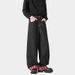 American Retro Washed Denim Jeans For Men, 2025 Summer New Style, Cuffed Plaid Patchwork, Loose Straight Casual Pants_mkmklike.com