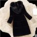 Women's Clothing Cashmere Splicing Fur One Medium Length Fox Fur Collar Coat Fur Coat_mkmklike.com