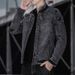 New Autumn/Winter Korean Version Trendy Cotton Slim Fit Men's Denim Jacket Clothes_mkmklike.com