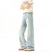 Men's Clothing Light Blue Reverse Wear Ripped Jeans For Men Straight Leg Hip Hop Pants Summer Style Cool Sophisticated Denim_mkmklike.com