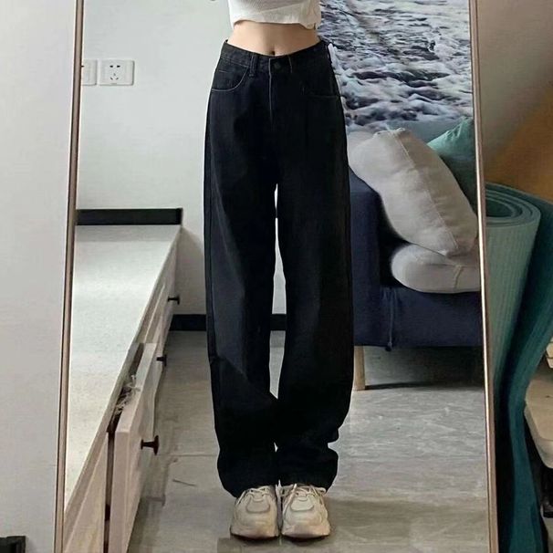 High-Waisted Flared Jeans For Women - Vintage Cement Gray Wash, Stretchy Denim, 70s Retro Bell Bottoms With Adjustable Belt_mkmklike.com