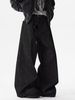 "Hip-Hop Streetwear Patchwork Jeans – Vintage Grunge Wide-Leg Pants For Men (S-3XL, Black & Plaid)"_mkmklike.com