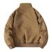 Cross-Border European Size Flight Jacket Men Winter Fleece Lined Thickened Trendy Brand Multi-Pocket Casual Loose Fit_mkmklike.com