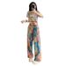Loose Retro Oil Painting Style Graffiti Wide-leg Jeans For Men, 2025 Summer New Tie-dye High-waisted Slimming Straight_mkmklike.com