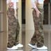 Spring Camouflage Jeans Men's High Street Versatile Loose Casual Pants Men's Fashion Personality Wide Leg Straight Pants_mkmklike.com