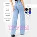 Extra-Long Flare Jeans For Women – High-Waisted, Stretchy Denim, Vintage 70s Inspired, Boho Chic, Streetwear Staple_mkmklike.com
