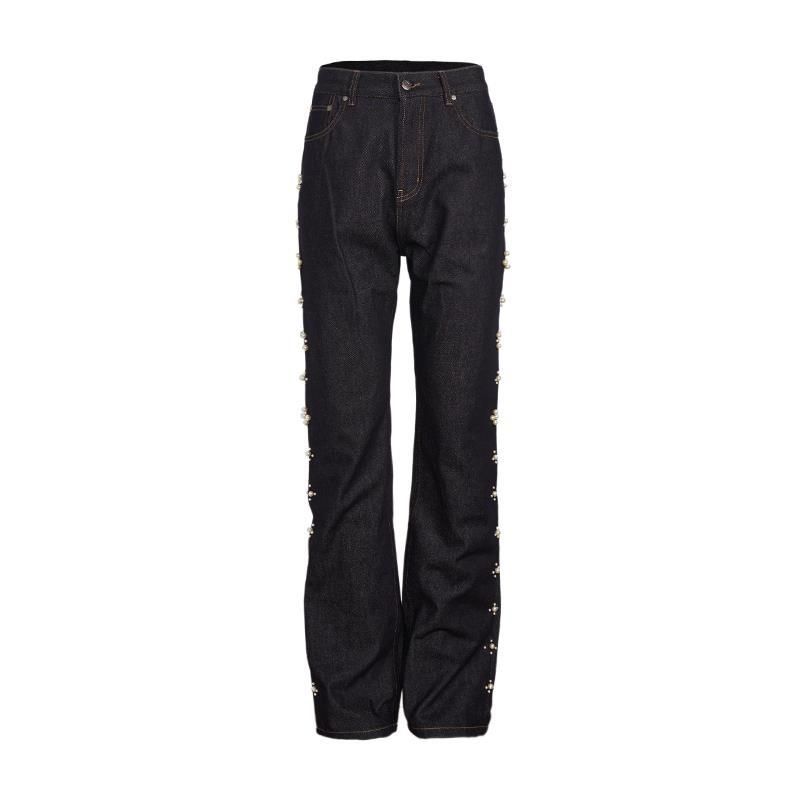 Men's Classic Straight-Leg Denim Jeans – Vintage-Inspired Raw Selvedge With Pearl Weave Band (Timeless & Durable)_mkmklike.com