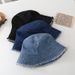 Hot Sale Hip Hop Men's Denim Washed Retro Bucket Male Big Size Fisherman Hat Beach Holiday Sun INS Streetwear Summer Caps Gorros_mkmklike.com
