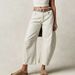 Women's Loose Fit Straight Leg Jeans - High Waisted Washed Wide Leg Pants With Dropped Hem For Casual Streetwear_mkmklike.com