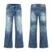 Vintage Cracked Branch Denim Jeans – Heavyweight Washed Straight-Leg Unisex Pants, Cleanfit Aesthetic (Blue, S-XXL)_mkmklike.com