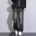 Men's Clothing NASA black jeans men's spring and autumn new loose straight trousers high street casual pants_mkmklike.com