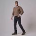 Men's Stretch Denim Jeans Casual Long Pants Thickened Straight Leg Autumn Winter Style_mkmklike.com