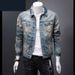 Loom European Station Spring And Autumn New Slim Fit Ripped Men's Retro Coat Top Turn-down Collar Jacket Denim Clothing_mkmklike.com