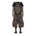 Unisex Camo Denim Shorts With Rivet & Pleated Details - Streetwear Baggy Cargo Pants For Men & Women (M-3xl)_mkmklike.com