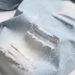 Men's Trendy Light Colored Ripped Denim Shorts Summer Outer Size Available Mid-Length Loose Straight Leg Five Point_mkmklike.com