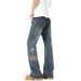Hong Kong Style Trendy Brand Sticker Ripped Jeans Men's American Retro Cleanfit Trend Ruffian Handsome Fried Street Straight Trousers_mkmklike.com