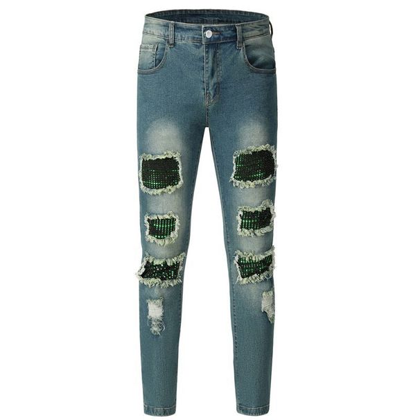 Men's Slim Fit Stretchy Ripped Casual Jeans Skinny Jeans for Men_mkmklike.com