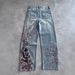 In-stock Cross-border Heavyweight 3D Printed Y2K American Retro Wide-leg Loose High-waisted Jeans For Men And Women_mkmklike.com