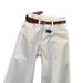 Women's High-Waisted Straight Leg Jeans – Spring White Denim Pants, Relaxed Fit & Flowy Wide-Leg Style For Effortless Chic_mkmklike.com