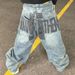 Large Size American Design Sense Deconstruction Double Waist Jeans Children Spice Girl Retro Loose Bf Lazy Wind Mopping Pants_mkmklike.com