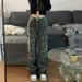 American-style Heavy-duty Denim Pants Women, Camouflage, High-waisted Design, New For Spring And Autumn 2026, Slimming_mkmklike.com