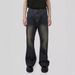 American Washed Denim Jeans Street Vibe Vintage Straight Leg Loose Casual Versatile Micro Flared Pants Trendy_mkmklike.com