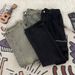 Men's Black Curved Blade Jeans Slim Fit Straight Leg Multi Pocket Cargo Pants American High Street Style Slightly Flared_mkmklike.com
