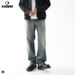 Men's Clothin Washed Retro Straight Leg Jeans Autumn High Street Loose Trousers Wide Leg Vintage Washed Denim Pants For Cleanfit Style_mkmklike.com