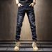 2025 New Style Jeans Men Slim Straight Trendy Brand Stretch Skinny Men's Vintage Casual Long Pants_mkmklike.com